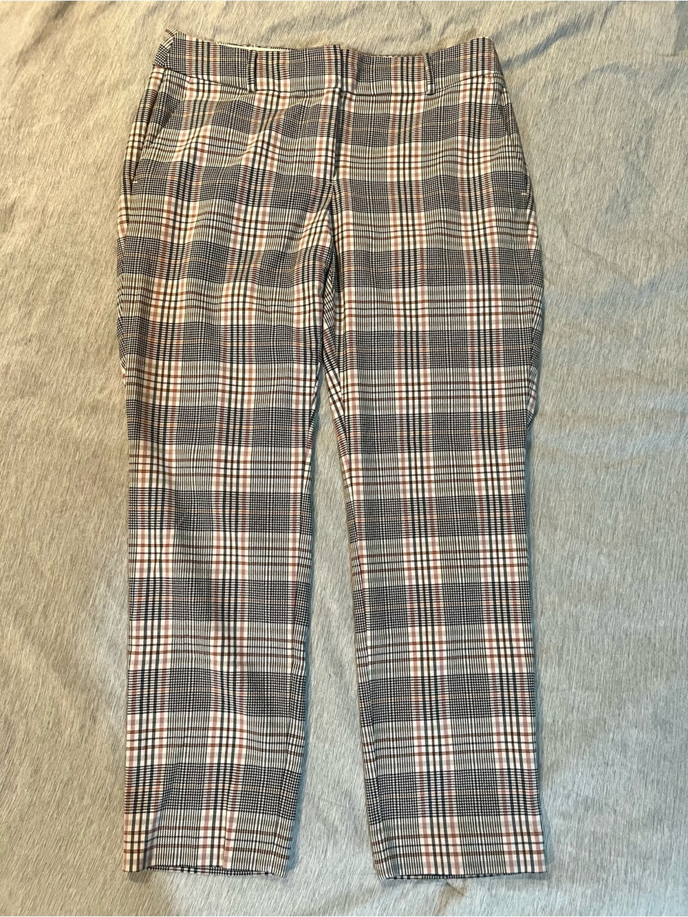 LOFT Women’s Plaid Dress Pants - Gray, Black, White